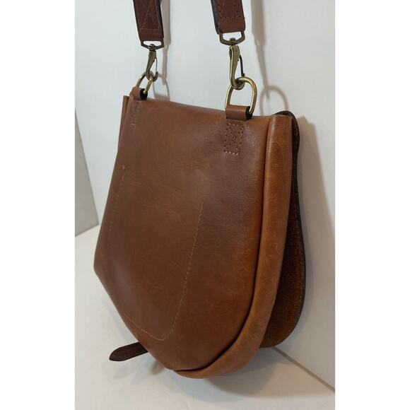 Military Goods James C. Ritchie Leather Haversack Crossbody Saddle Bag Messenger - Picture 5 of 16